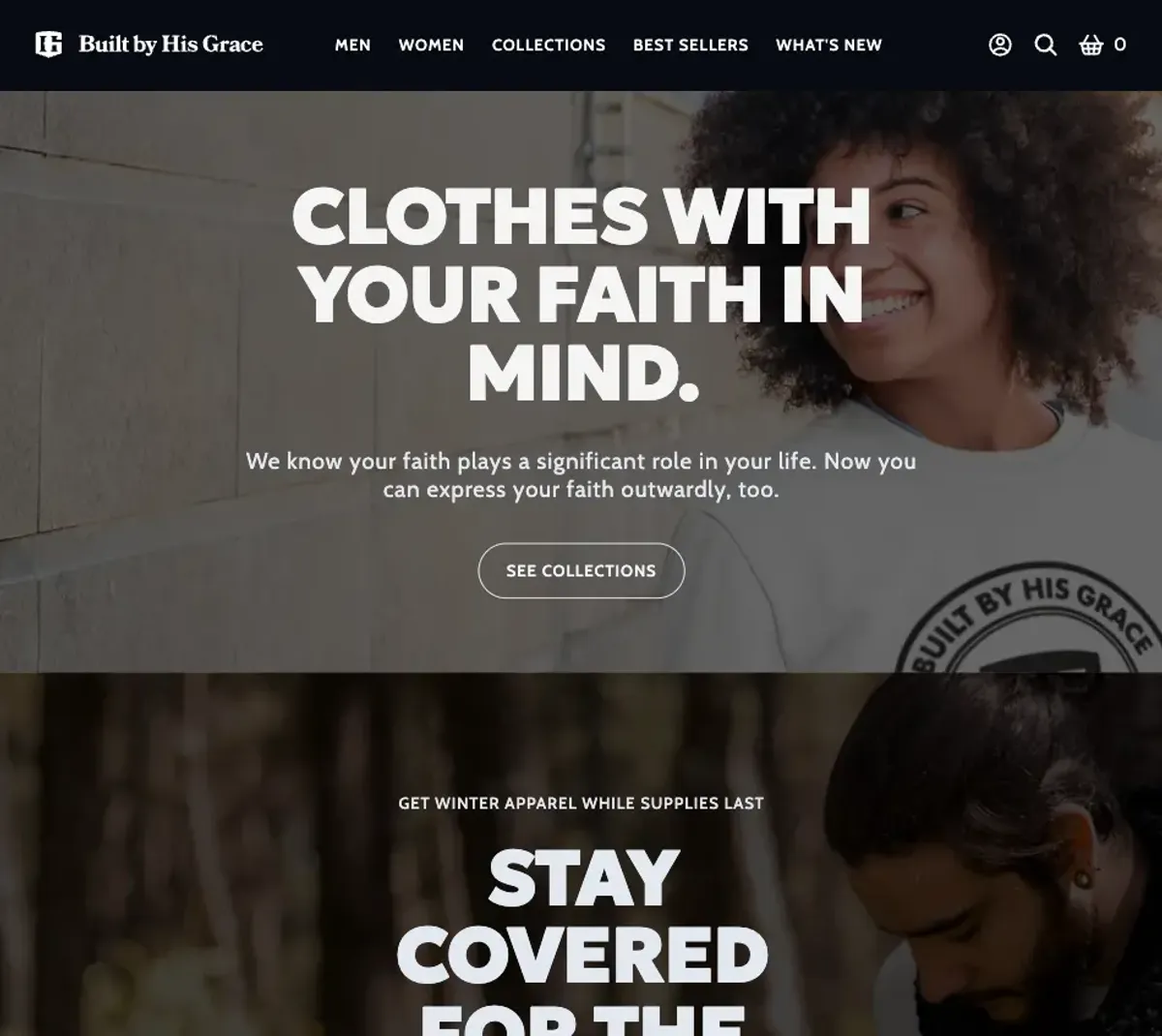 Built By His Grace website screenshot